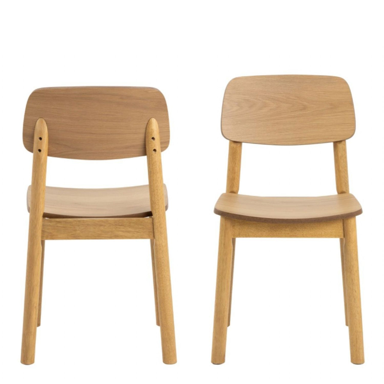 Barlow Dining Chair in Matt Oak Set of 2