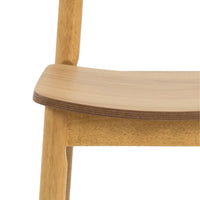 Thumbnail for Barlow Dining Chair in Matt Oak Set of 2