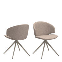 Thumbnail for Ella Swivel Beige Dining Chair