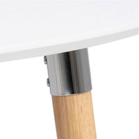 Thumbnail for Belina Oval Dining Table in White And Oak