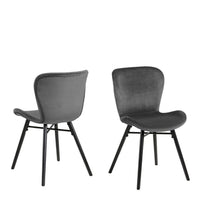 Thumbnail for Batilda Dining Chair in Dark Grey Set of 2