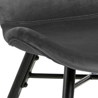 Thumbnail for Batilda Dining Chair in Dark Grey Set of 2