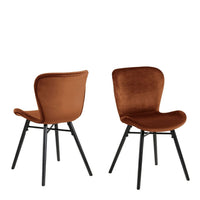 Thumbnail for Batilda Dining Chair in Copper Set of 2