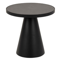 Thumbnail for Soli Round Ceramic Coffee Table in Black 45.7x45cm