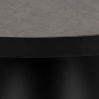 Thumbnail for Soli Round Ceramic Coffee Table in Black 45.7x45cm