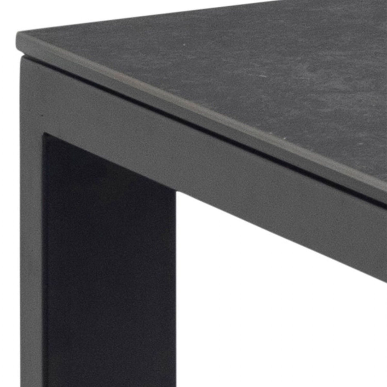 Brentford Dining Table in Matt Black