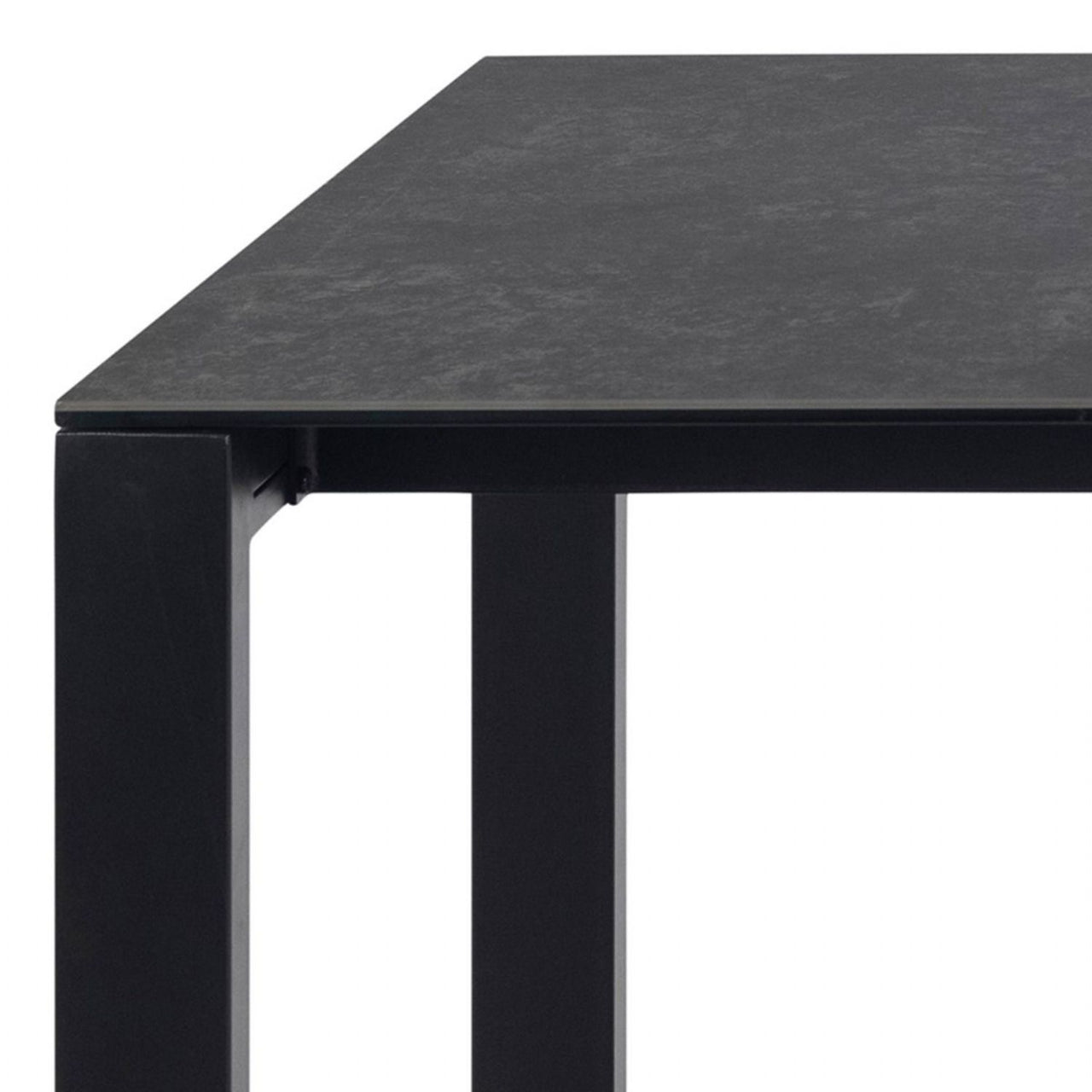 Brentford Dining Table in Matt Black