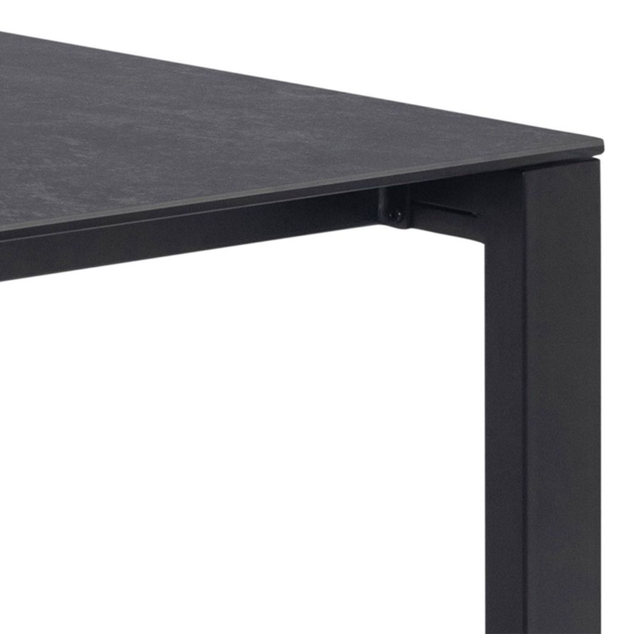 Brentford Dining Table in Matt Black