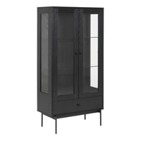 Thumbnail for Angus 2 Door Display Cabinet in Black