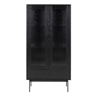 Thumbnail for Angus 2 Door Display Cabinet in Black