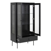 Thumbnail for Angus 2 Door Display Cabinet in Black