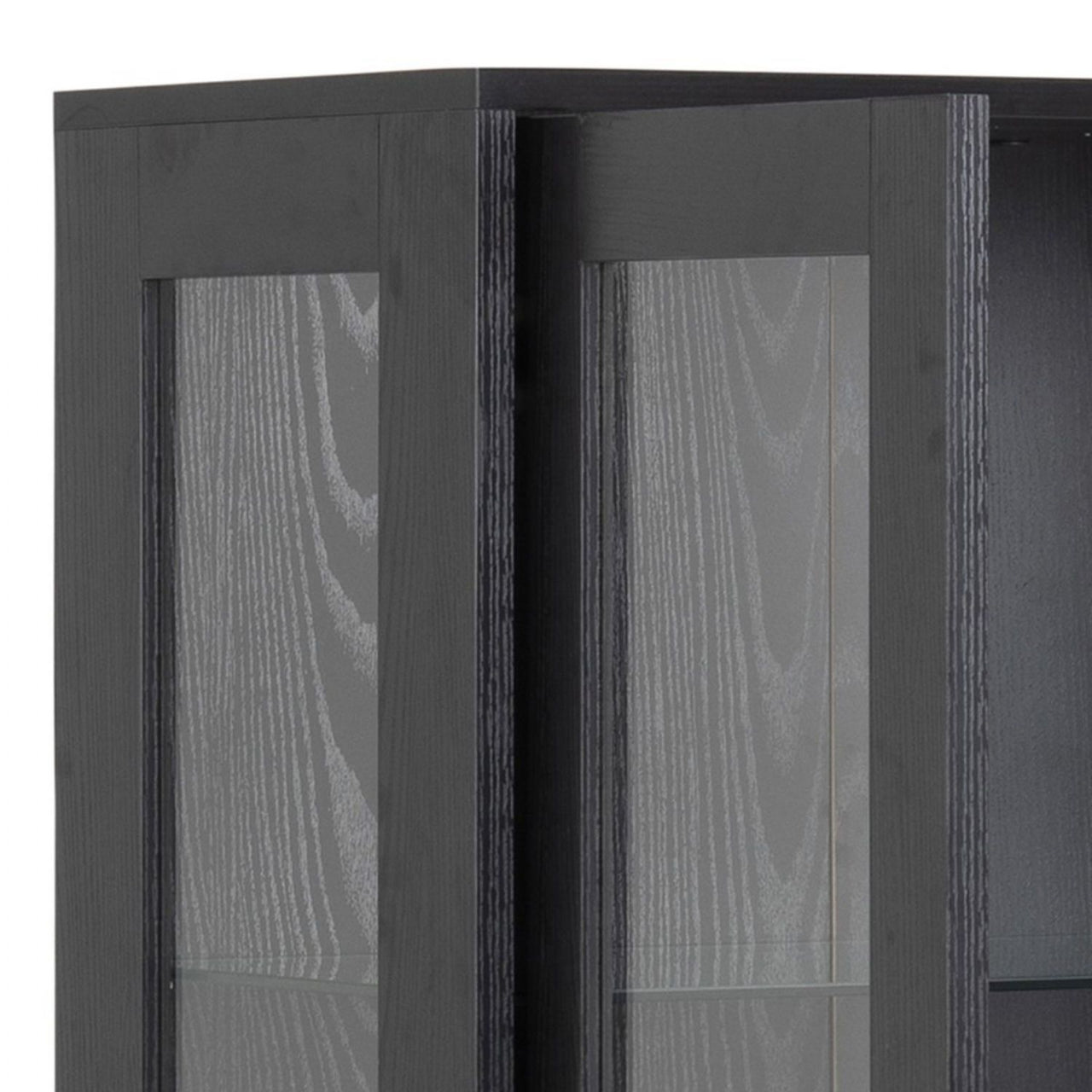 Angus 2 Door Display Cabinet in Black