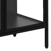 Thumbnail for Newcastle Tall 2 Door Display Cabinet in Matt Black