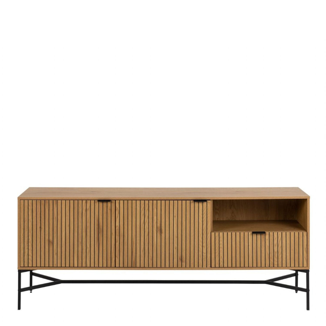 Jaipur Sideboard with 2 Doors and 1 Drawer in Black