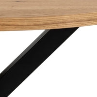 Thumbnail for Heaven Dining Table in Oak with Black Legs