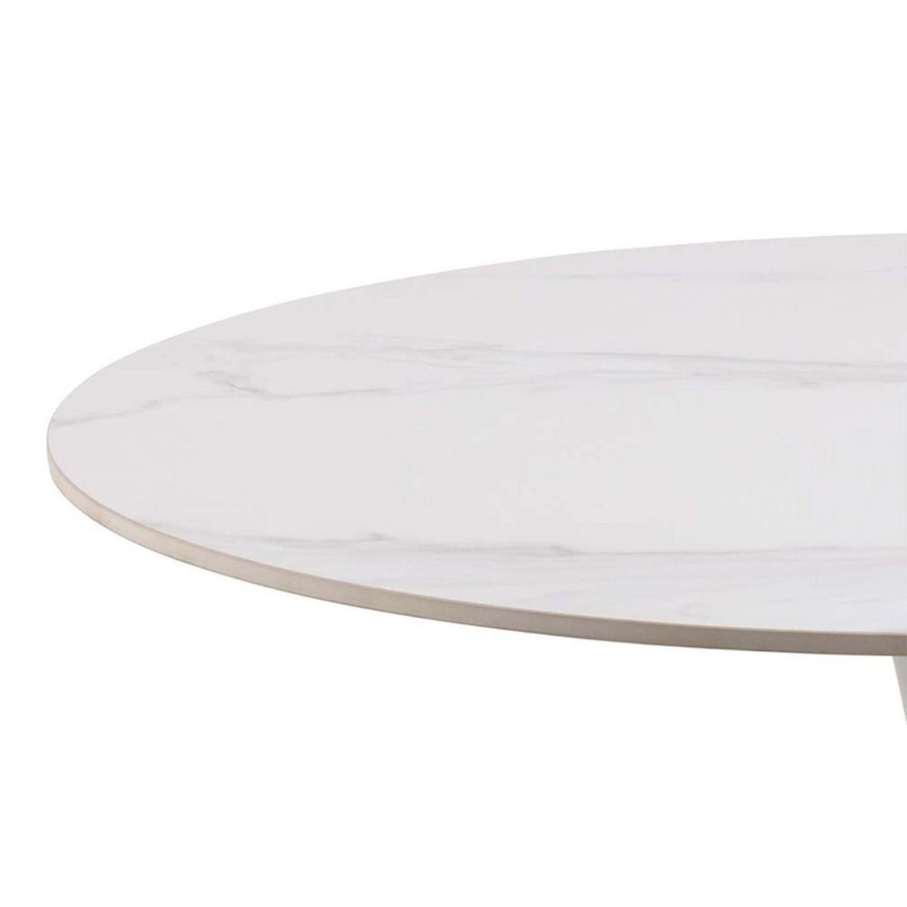 Malta Round Dining Table in White