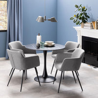 Thumbnail for Malta Round Dining Table in Black