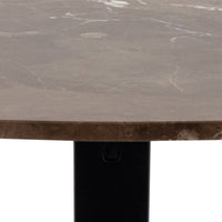 Thumbnail for Heaven Dining Table with Brown Polished Marble Top