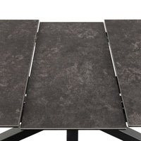 Thumbnail for Heaven Extendable Dining Table with Ceramic Black Top 168cm