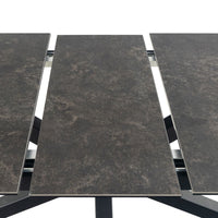 Thumbnail for Heaven Extendable Dining Table with Ceramic Black Top 200cm