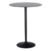 Thumbnail for Malta Ceramic Round Bar Table in Matt Black