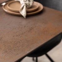 Thumbnail for Heaven Extendable Dining Table with Ceramic Rusty Brown Top 168cm