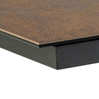 Thumbnail for Heaven Extendable Dining Table with Ceramic Rusty Brown Top 200cm