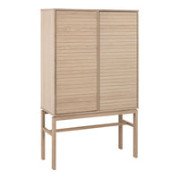 Thumbnail for Linley Cabinet with 2 Doors and 4 Shelves in White Oak