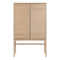 Thumbnail for Linley Cabinet with 2 Doors and 4 Shelves in White Oak