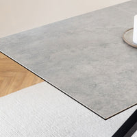 Thumbnail for Heaven Extendable Dining Table with Ceramic Grey Top 200cm