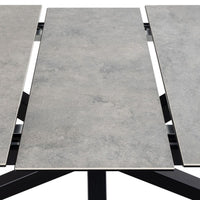 Thumbnail for Heaven Extendable Dining Table with Ceramic Grey Top 200cm