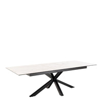 Thumbnail for Heaven Extendable Dining Table with Ceramic White Top 200cm