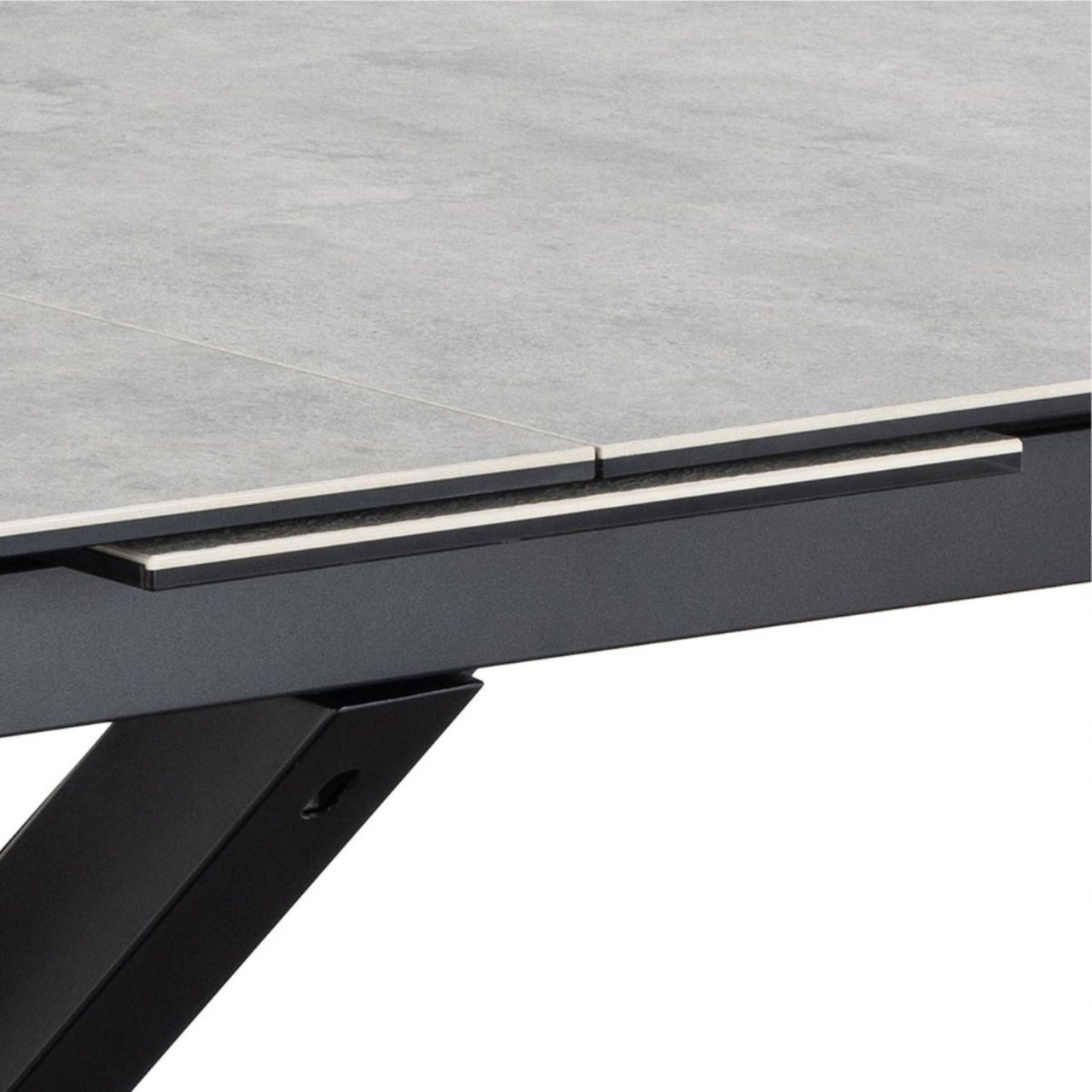 Heaven Extendable Dining Table with Ceramic Grey Top 168cm