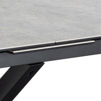 Thumbnail for Heaven Extendable Dining Table with Ceramic Grey Top 168cm