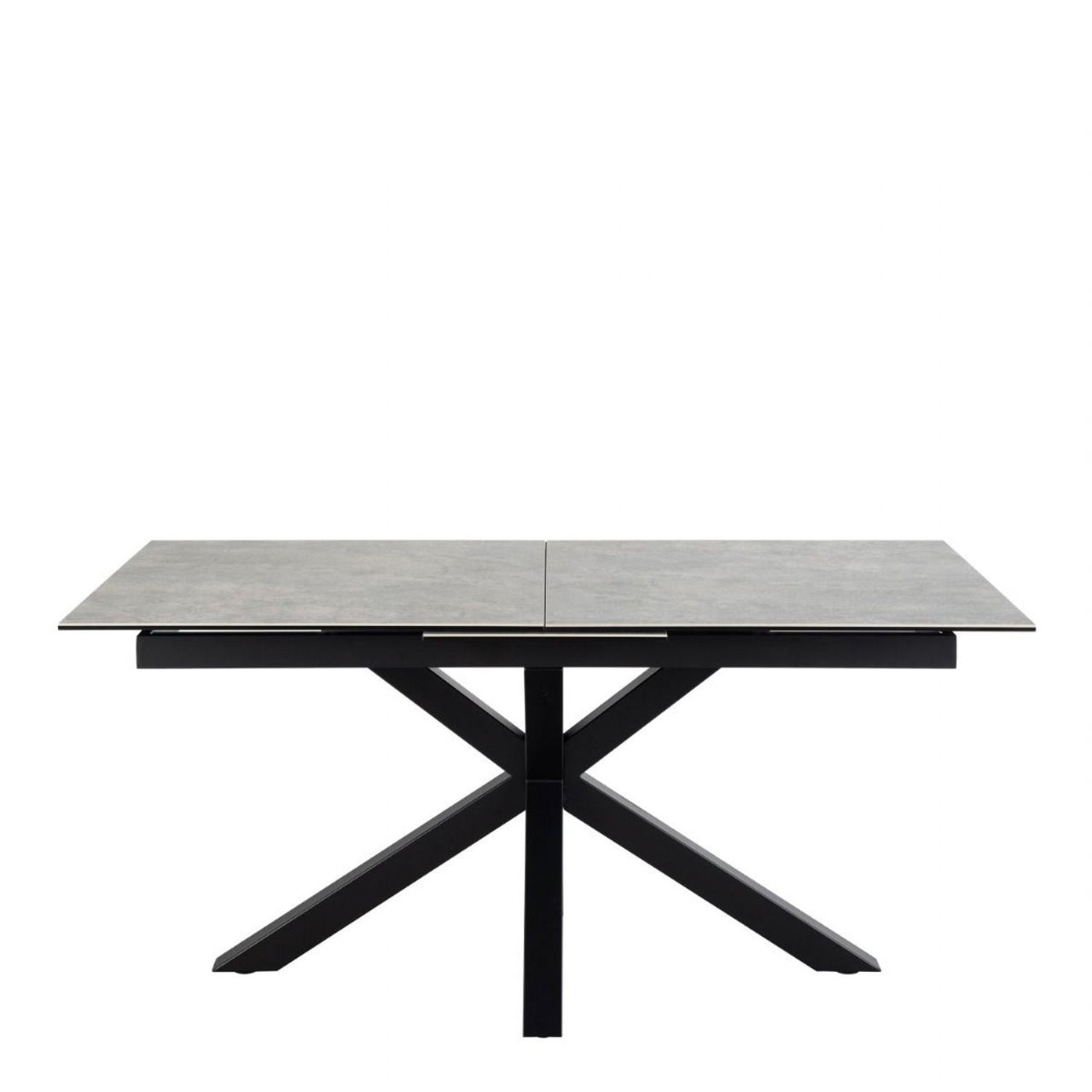 Heaven Extendable Dining Table with Ceramic Grey Top 168cm