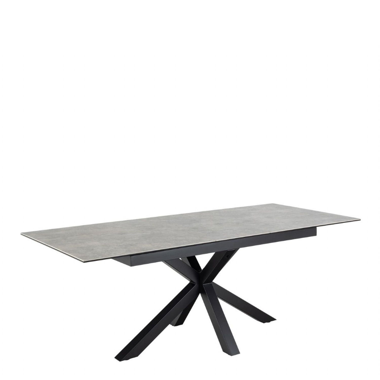 Heaven Extendable Dining Table with Ceramic Grey Top 168cm