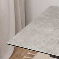 Thumbnail for Heaven Extendable Dining Table with Ceramic Grey Top 168cm