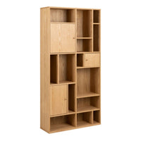 Thumbnail for Rangoon 3 Door Large Bookcase in Oak