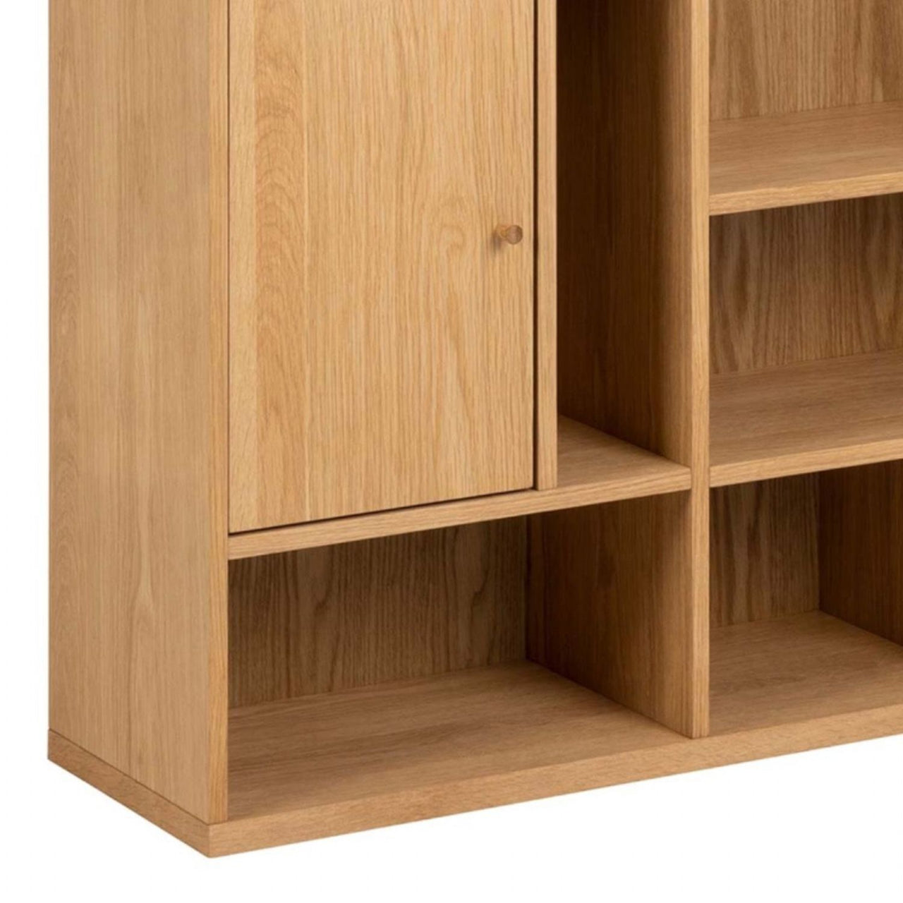 Rangoon 3 Door Large Bookcase in Oak