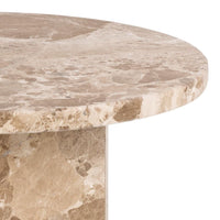 Thumbnail for Naxos Side Table in Brown Marble