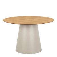 Thumbnail for Soli Round Dining Table in Oak Grey 120x75cm