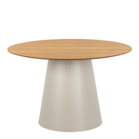 Thumbnail for Soli Round Dining Table in Oak Grey 120x75cm