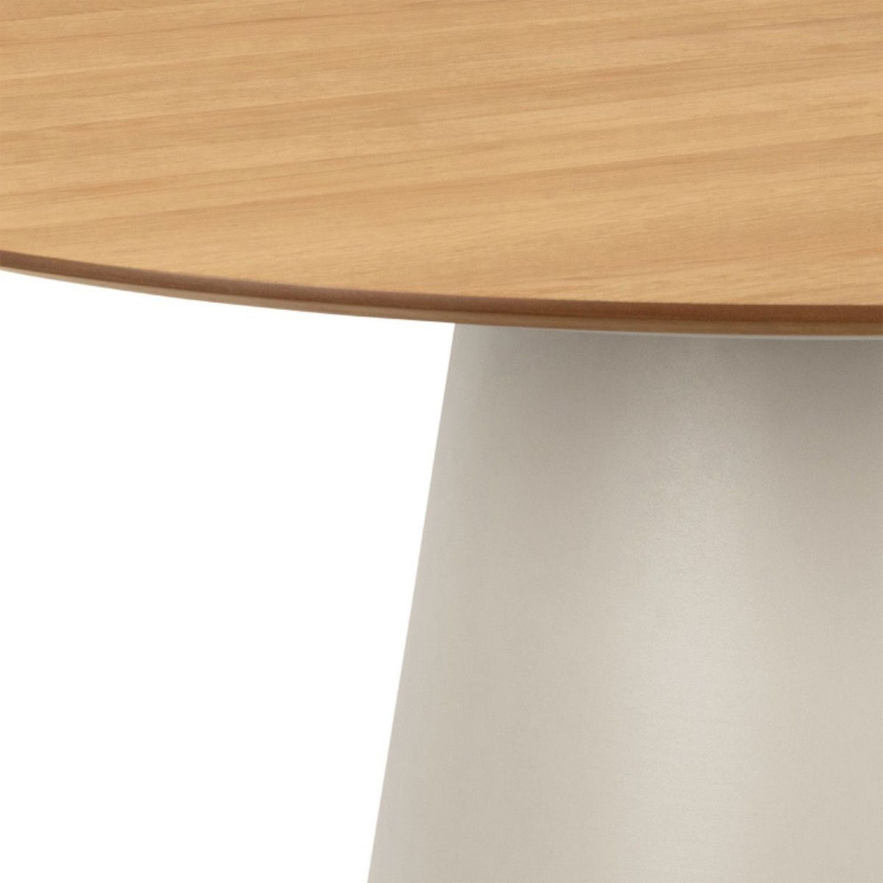 Soli Round Dining Table in Oak Grey 120x75cm