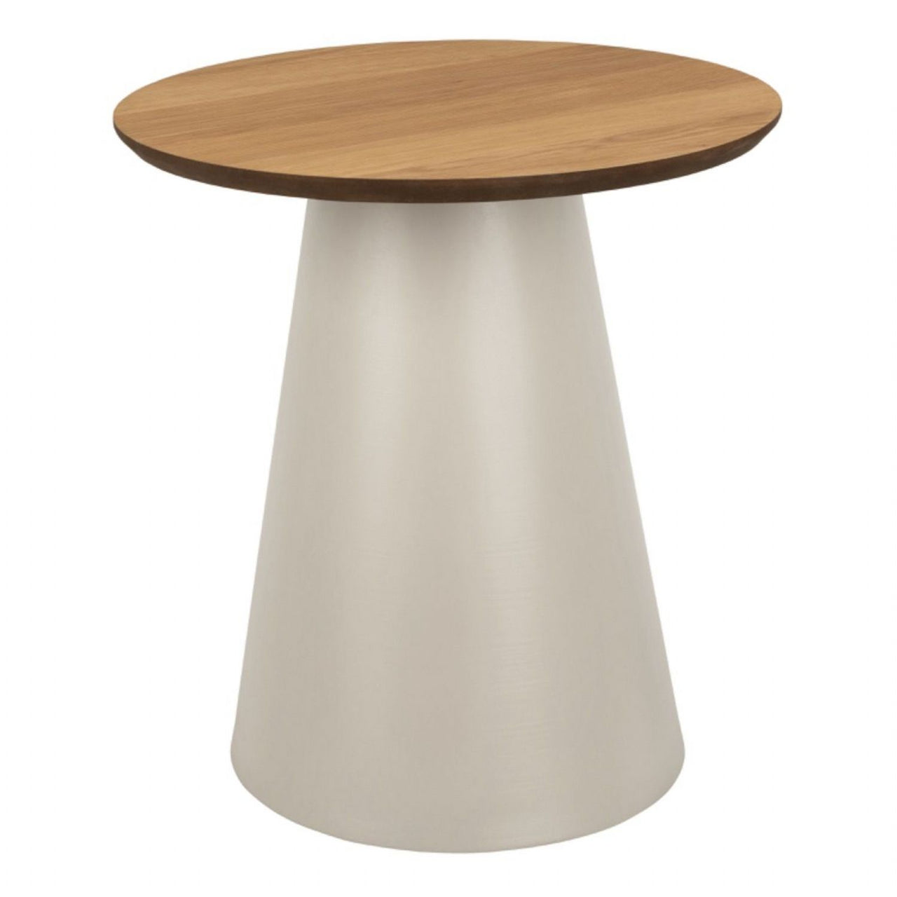 Soli Round Coffee Table in Oak Grey 45x48cm