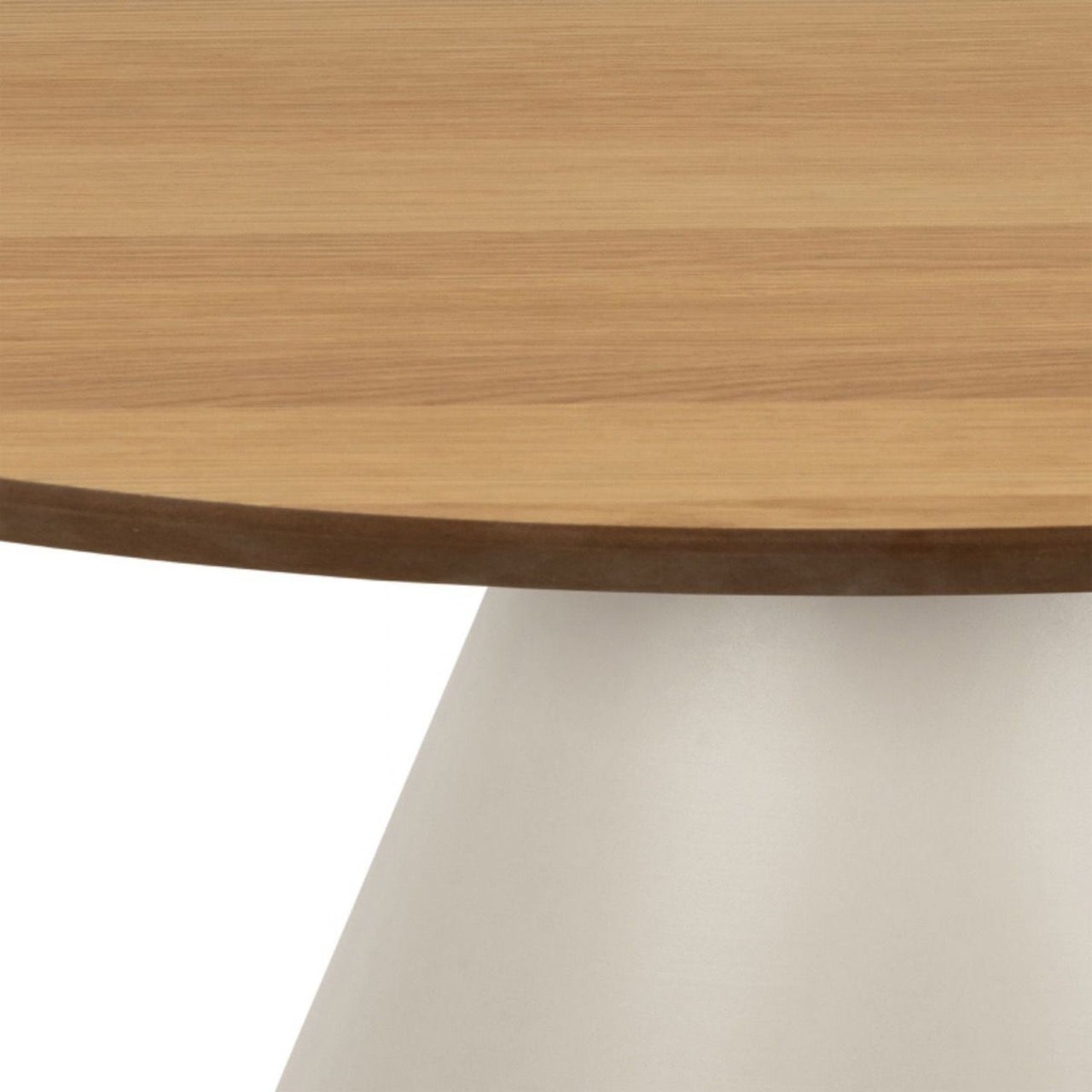 Soli Round Coffee Table in Oak Grey 85x40cm