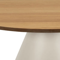 Thumbnail for Soli Round Coffee Table in Oak Grey 85x40cm