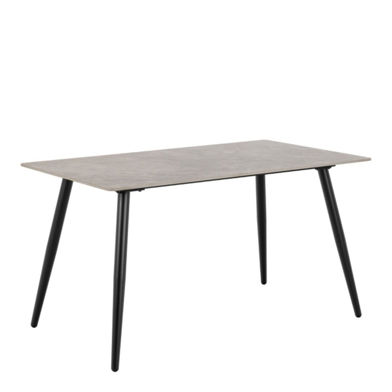 Wicklow Rectangular Dining Table in Grey Black