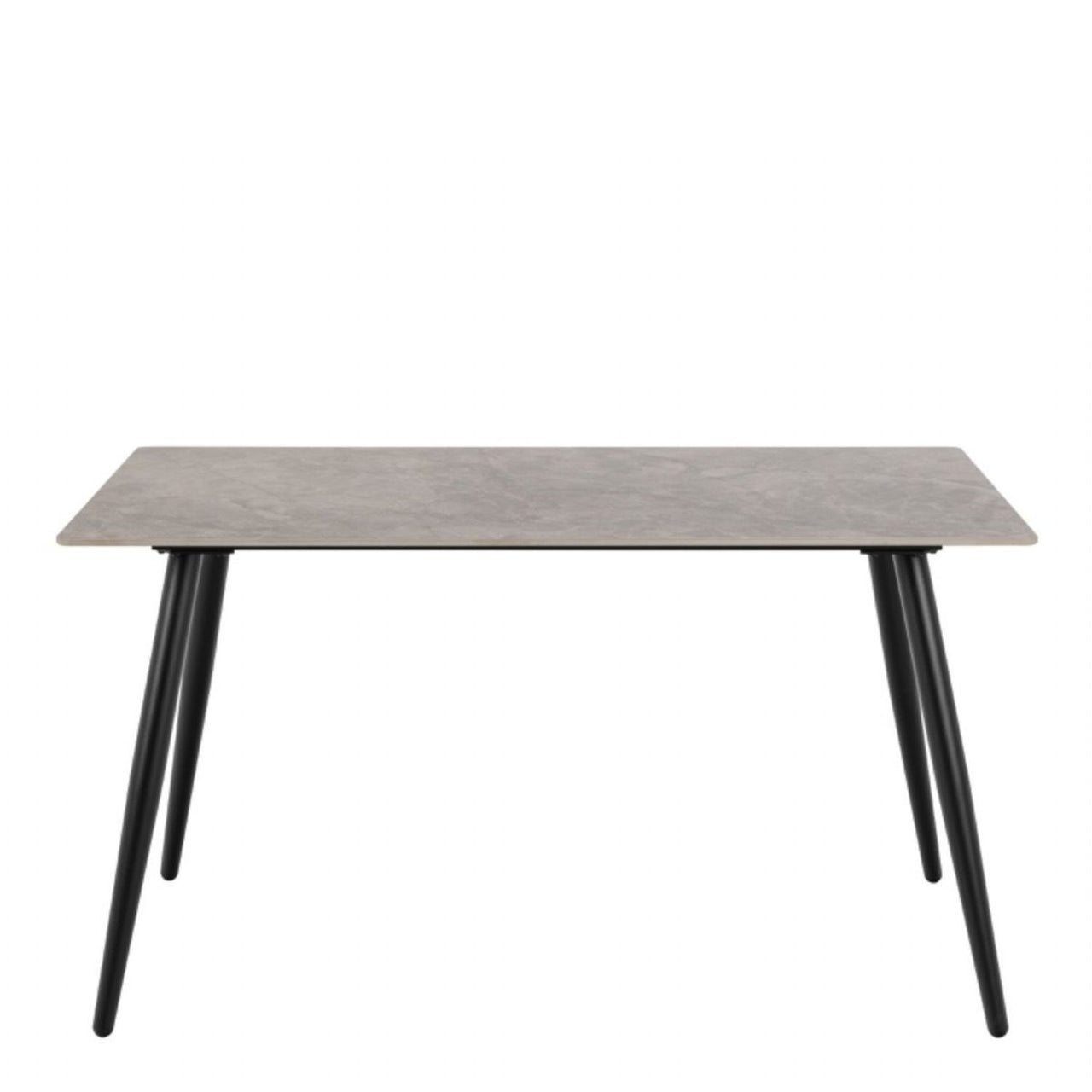 Wicklow Rectangular Dining Table in Grey Black