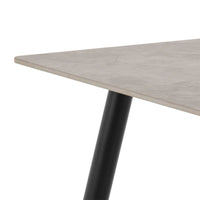 Thumbnail for Wicklow Rectangular Dining Table in Grey Black