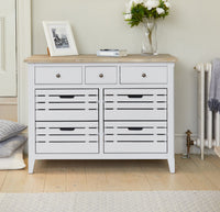 Thumbnail for Urban Chic Grey Painted Sideboard Cupboard